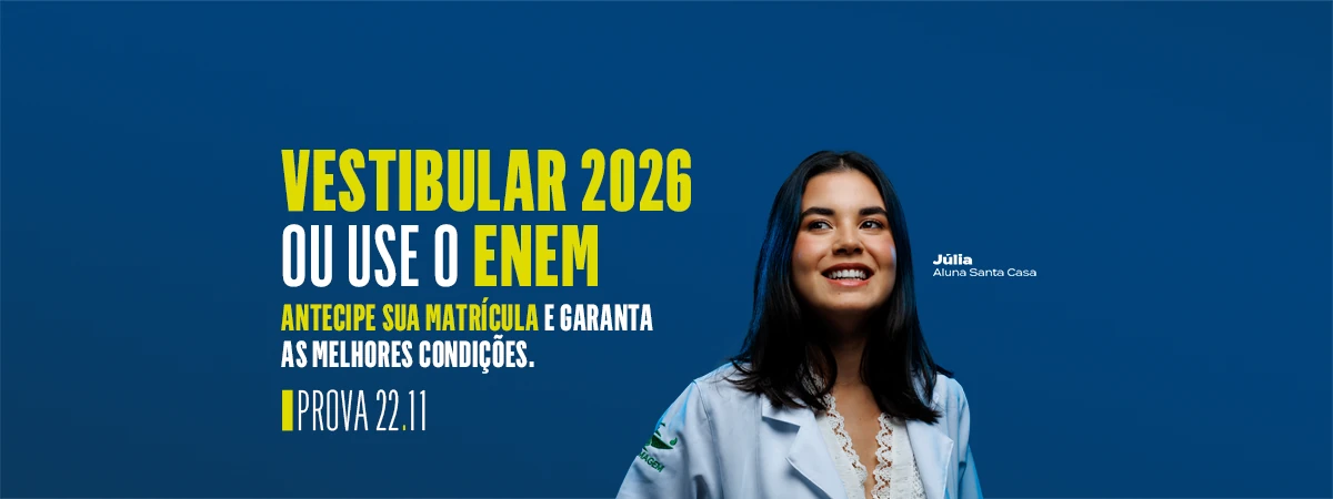 Vestibular 2026 ou use o Enem