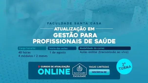 Faculdade Santa Casa lança 2ª Turma do Curso Gestão para Profissionais de Saúde
