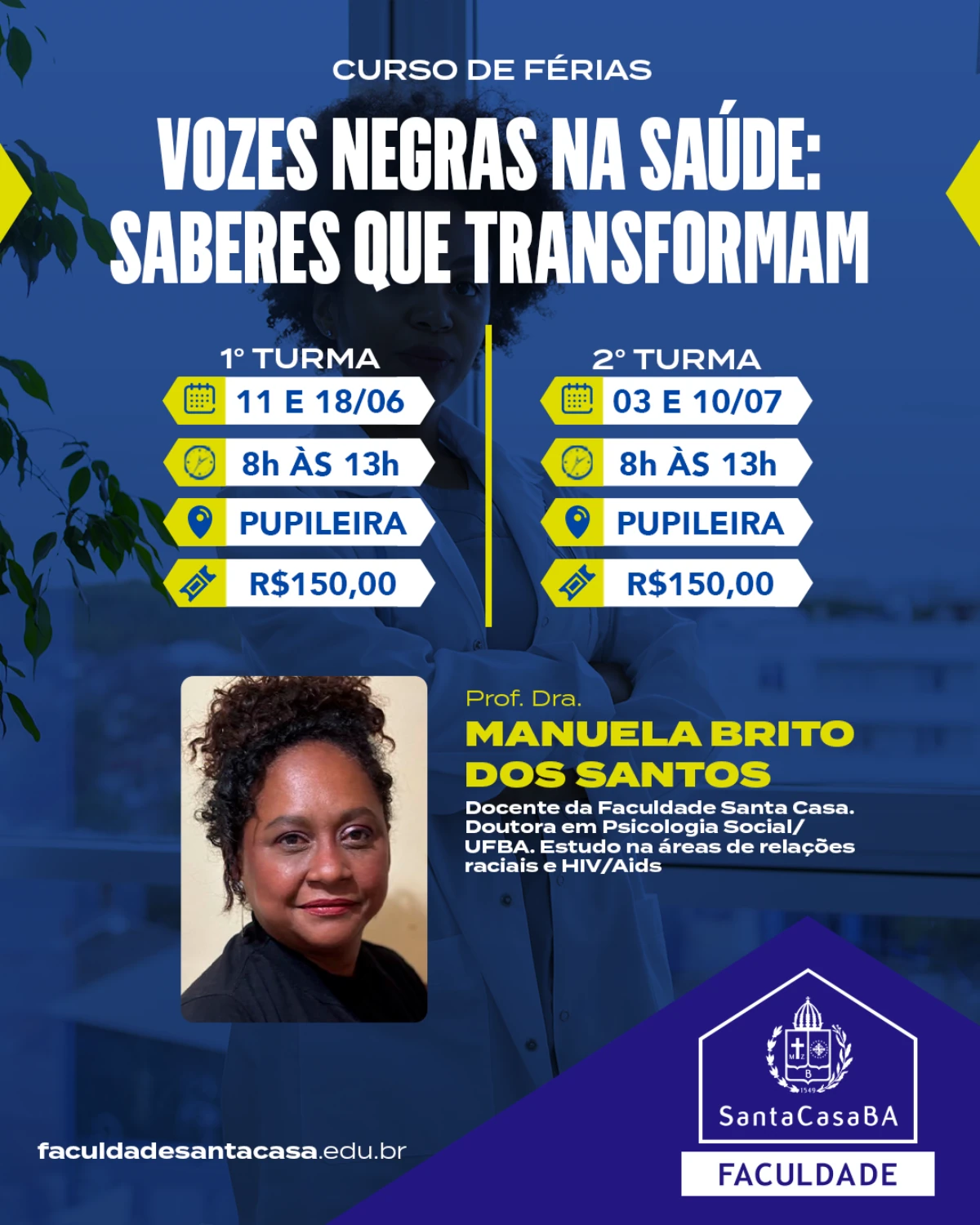 FSC lança curso de férias sobre ‘Vozes Negras na Saúde’; saiba como participar